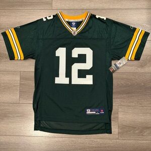 Green Bay Packers Aaron Rodgers #12 Green On Field Jersey L(14-16) NEW w/Tags